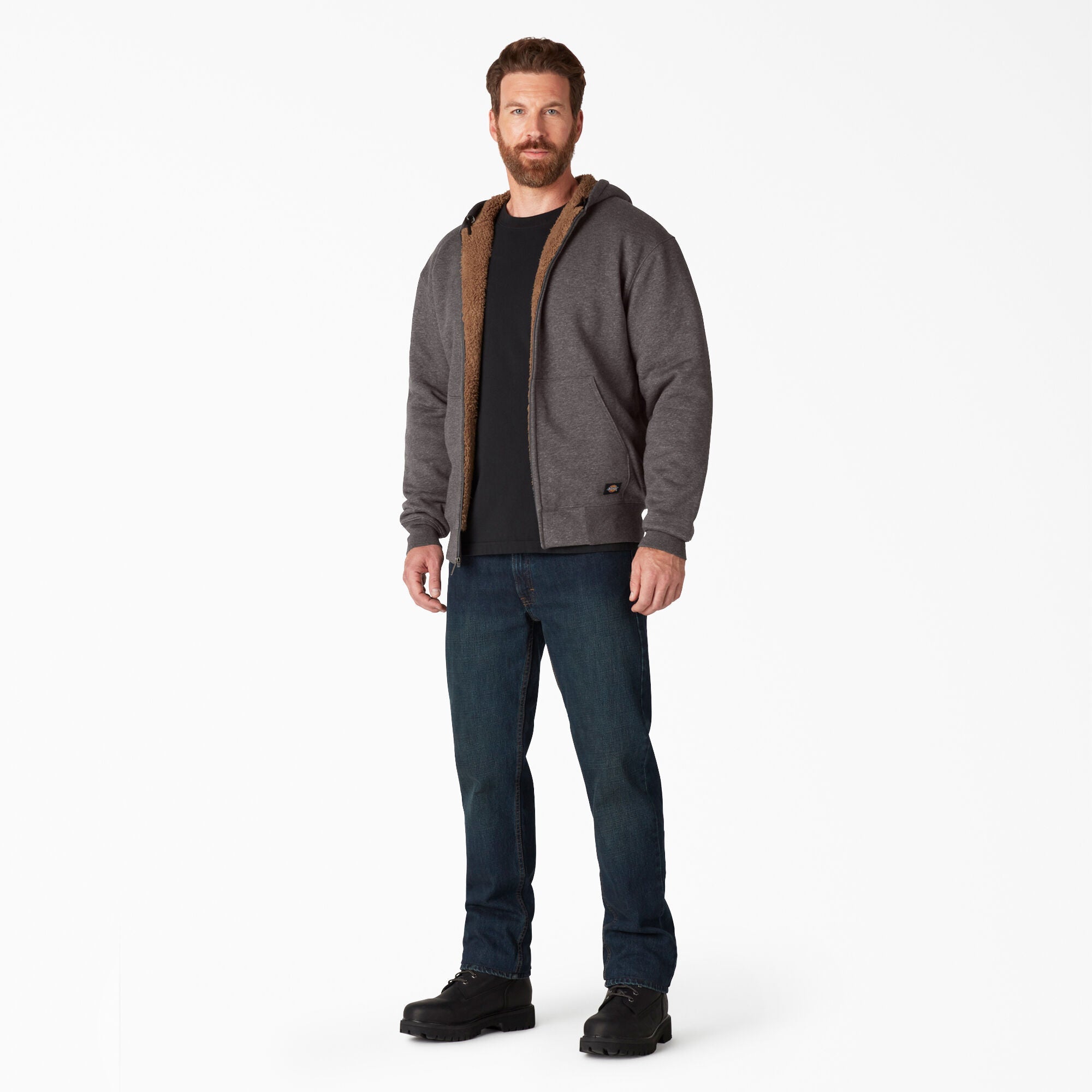 High Pile Fleece Lined Full Zip Hoodie-Men|Sale|Dickies