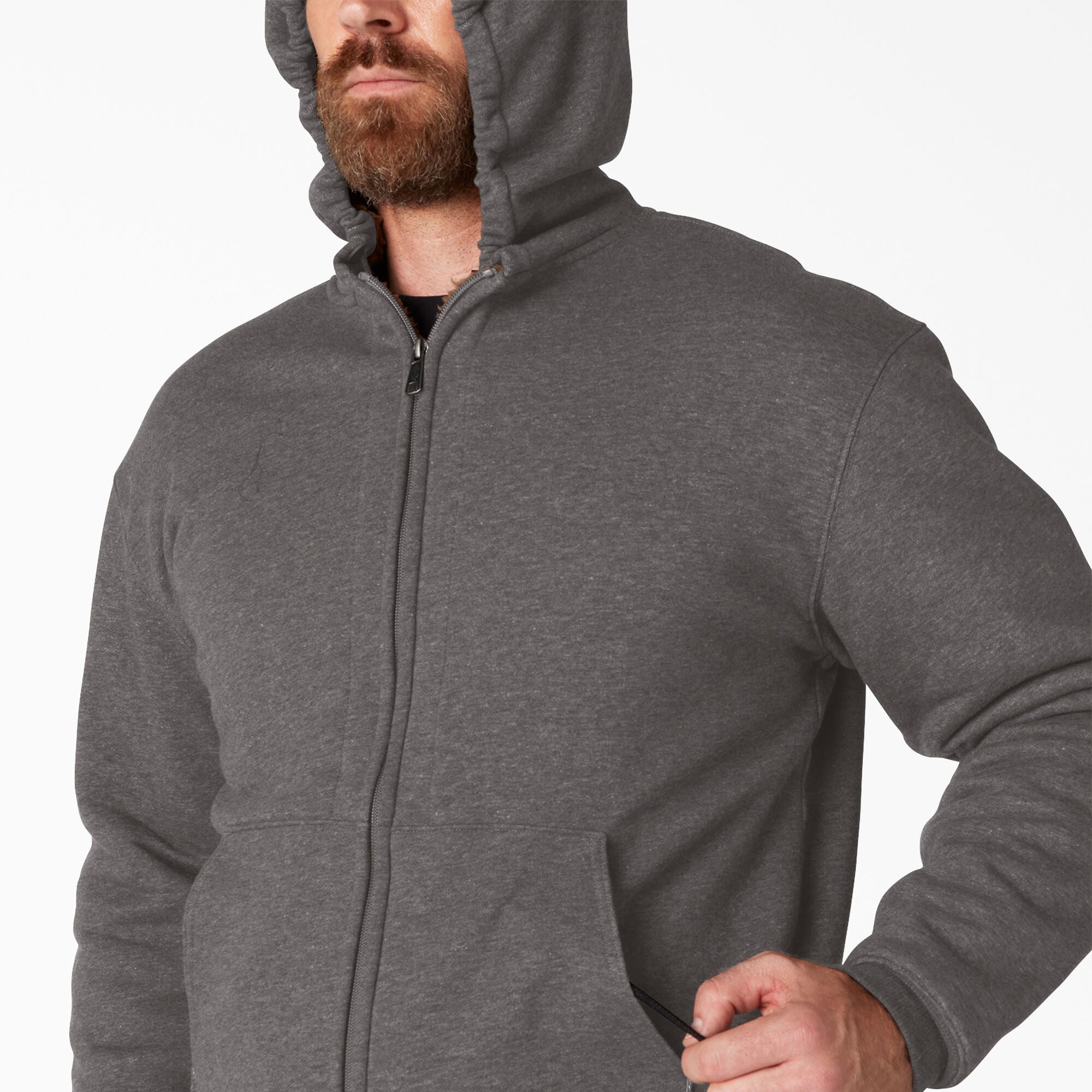 High Pile Fleece Lined Full Zip Hoodie-Men|Sale|Dickies