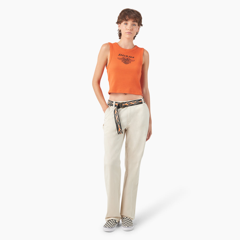 Dickies x Harley-Davidson Women’s Carpenter Pants with Belt-Women|Dickies