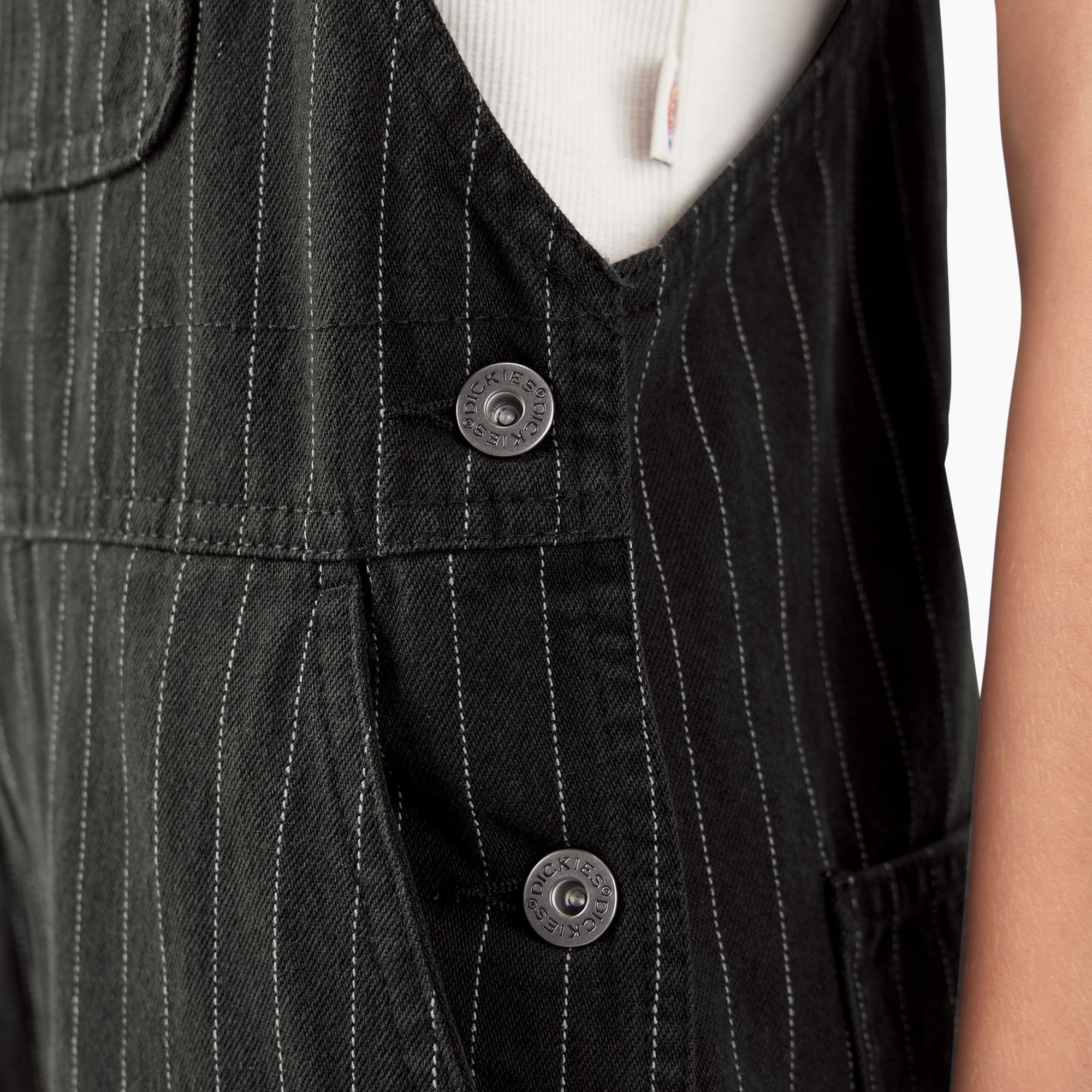 Women’s Pinstripe Service Bib Overalls-Sale|Dickies