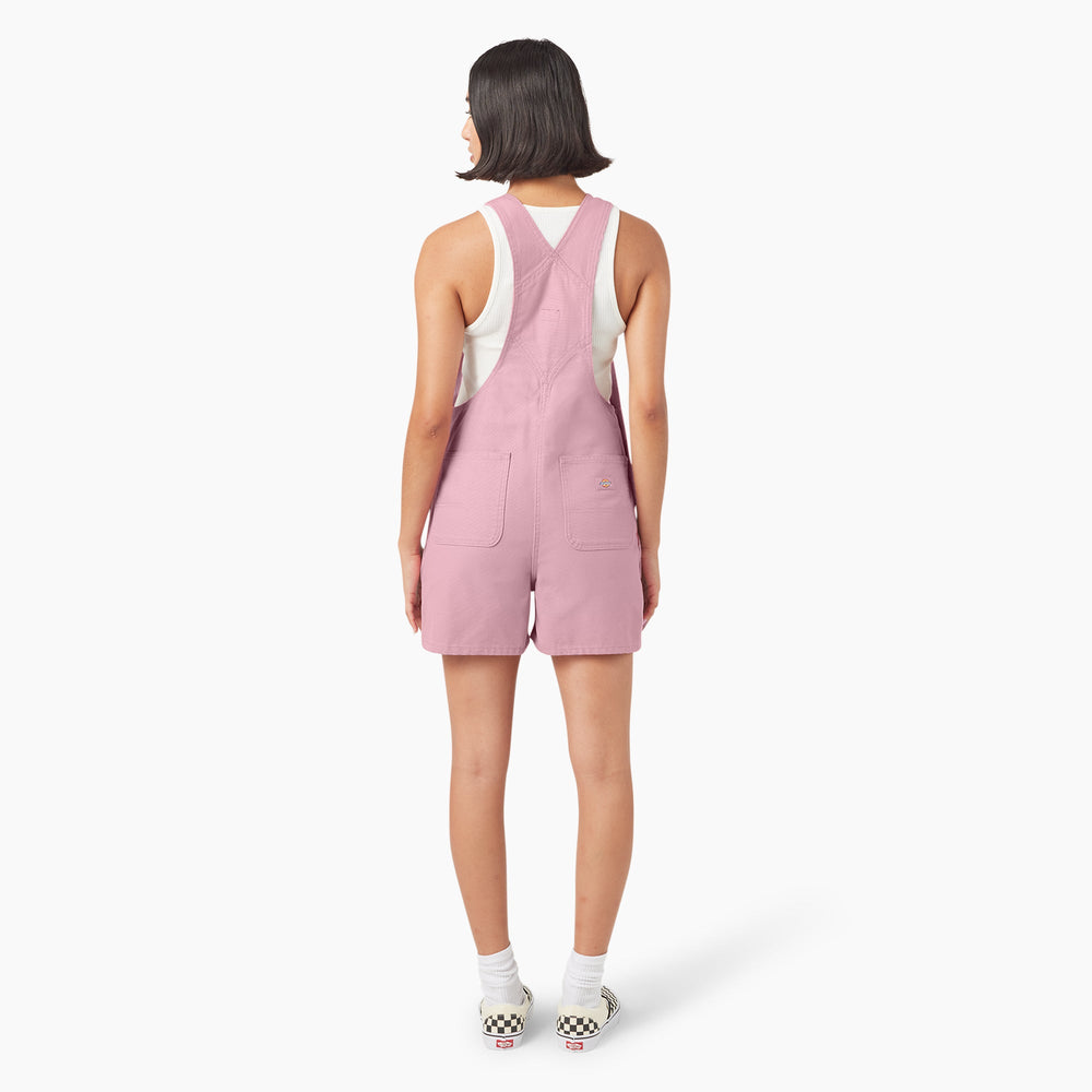 Women's Duck Canvas Bib Shortalls, 4"-Sale|Dickies