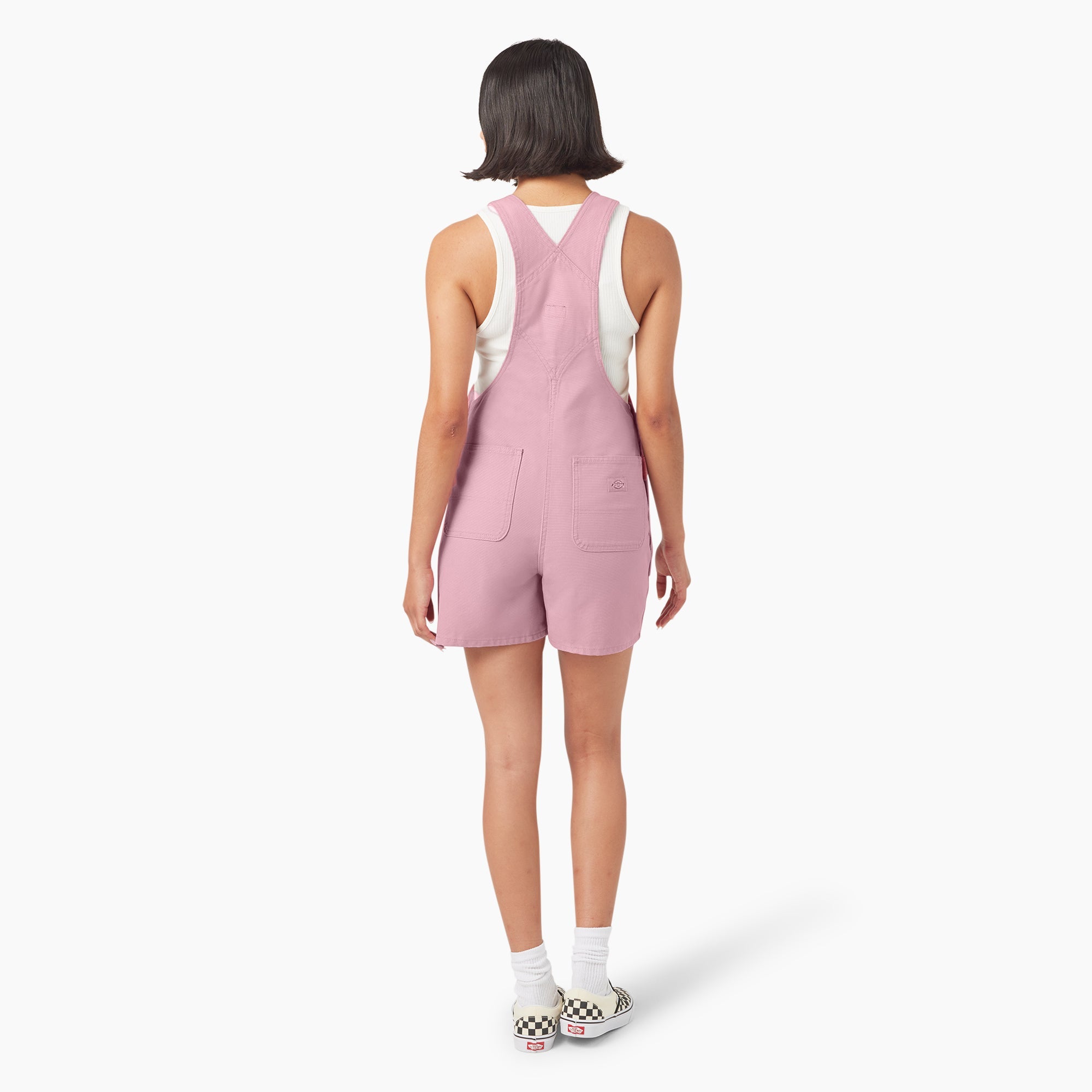 Women's Duck Canvas Bib Shortalls, 4"-Sale|Dickies