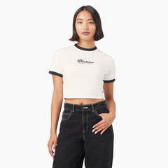 Women’s Lewistown Cropped Ringer T-Shirt-Sale|Dickies