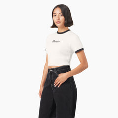 Women’s Lewistown Cropped Ringer T-Shirt-Sale|Dickies
