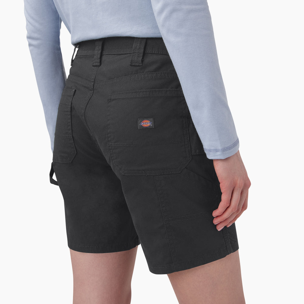 Women’s Duck Carpenter Shorts, 7"-Women|Dickies