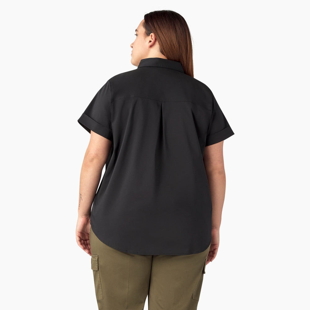 Women’s Plus Button-Up Shirt-Women|Dickies