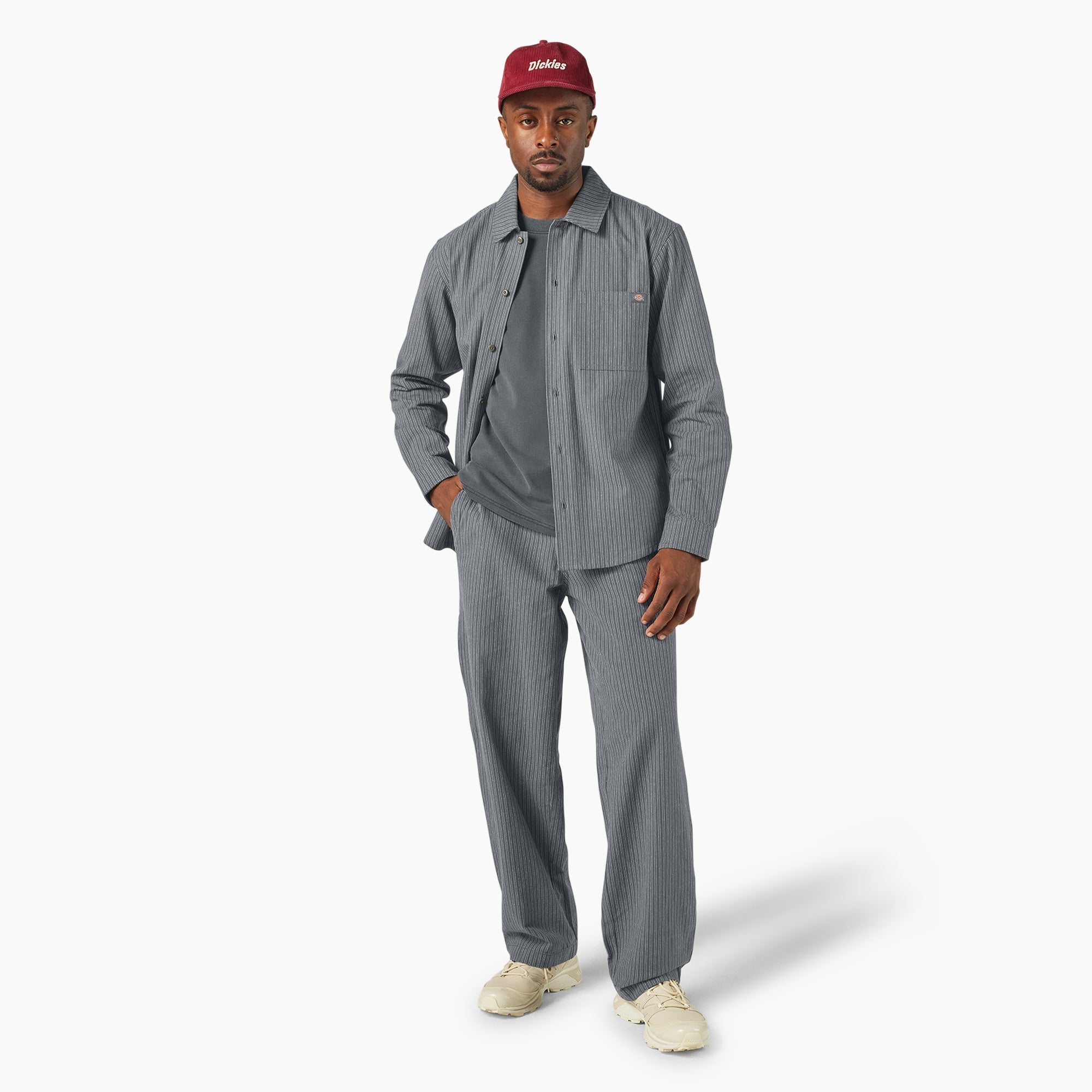 Lima Pinstripe Button-Up Shirt-Men|Sale|Dickies